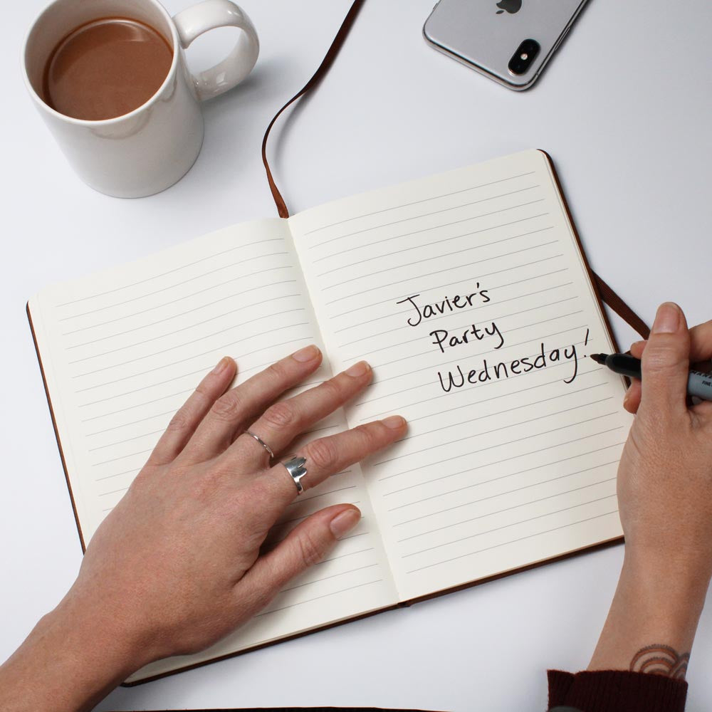 NAME PERSONALIZED VEGAN LEATHER JOURNAL
