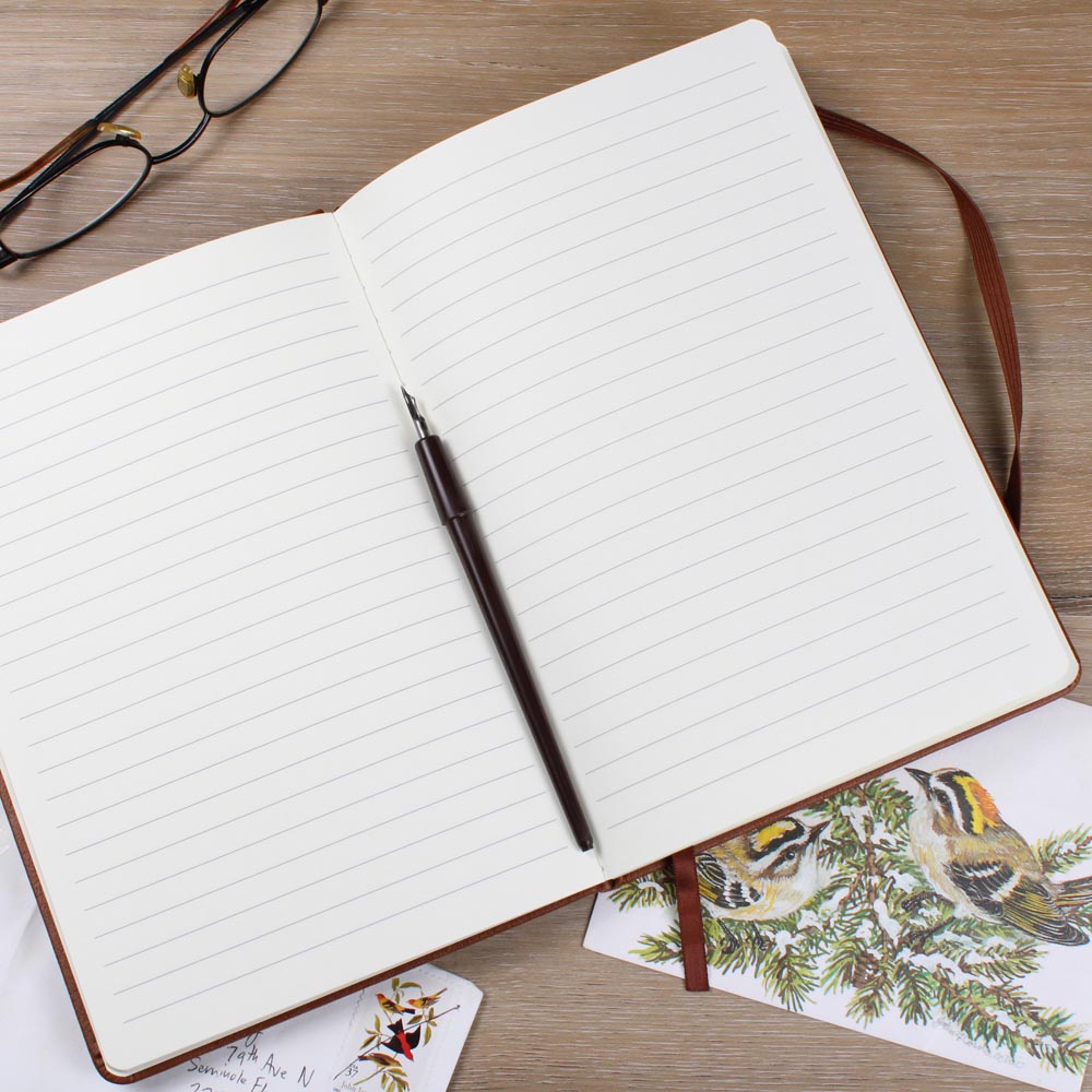 Vegan Leather Graphic Journal Optional Name Personalization