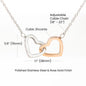 Beautiful Interlocking Hearts Necklace