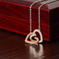 Beautiful Interlocking Hearts Necklace