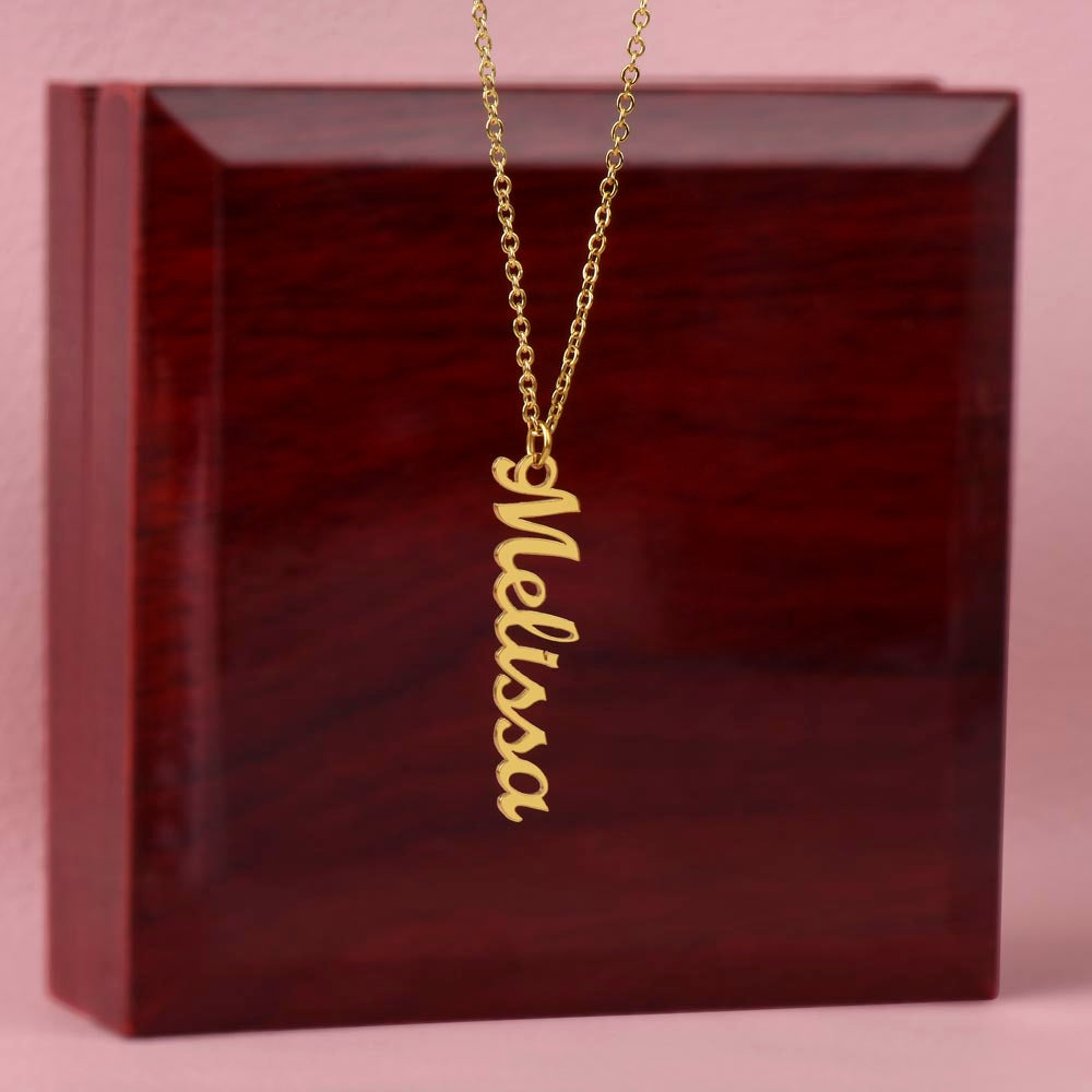 PERSONALIZED VERTICAL NAME NECKLACE