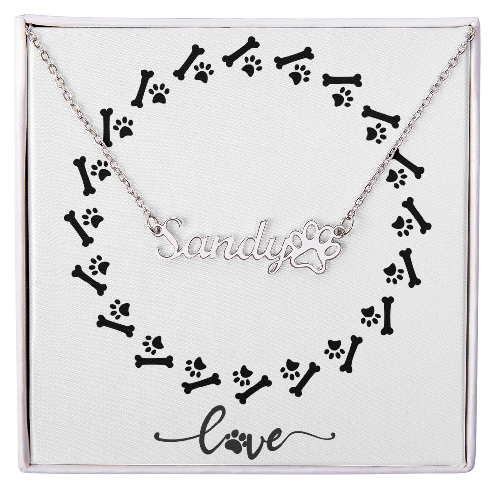 Personalized Beloved Pet Name Necklace