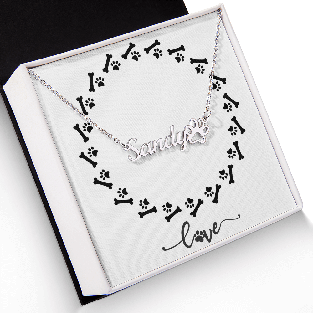 Personalized Beloved Pet Name Necklace