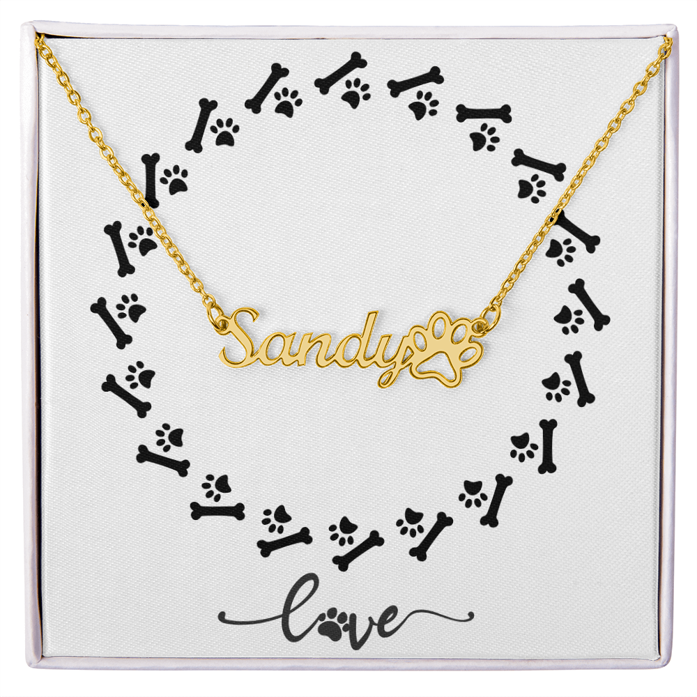 Personalized Beloved Pet Name Necklace