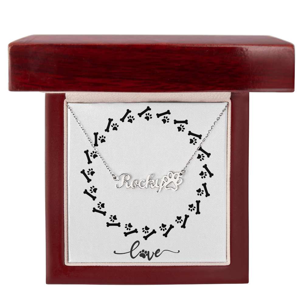 Personalized Beloved Pet Name Necklace