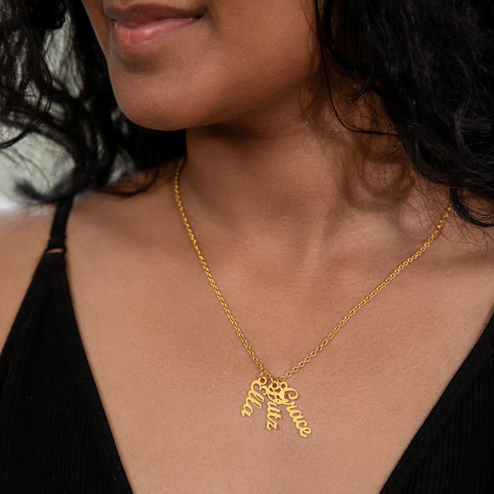 Multiple Name Personalized Name Necklace