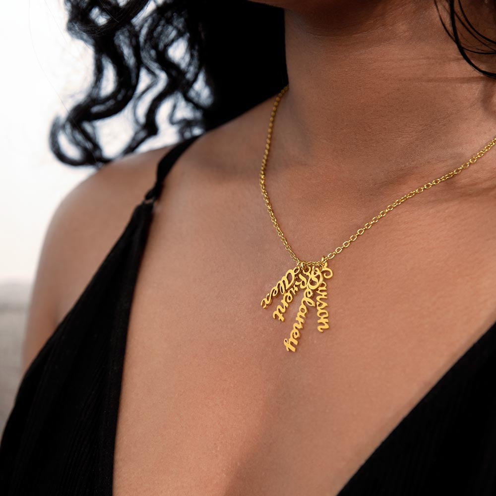 Multiple Name Personalized Name Necklace