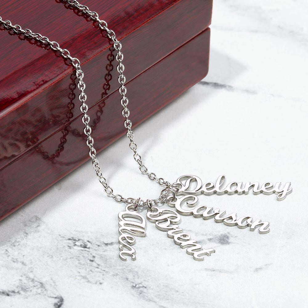 Multiple Name Personalized Name Necklace