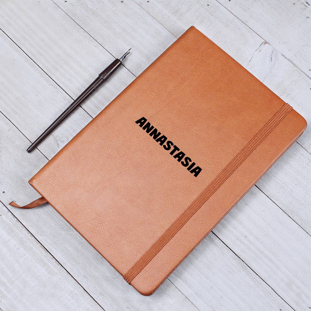NAME PERSONALIZED VEGAN LEATHER JOURNAL
