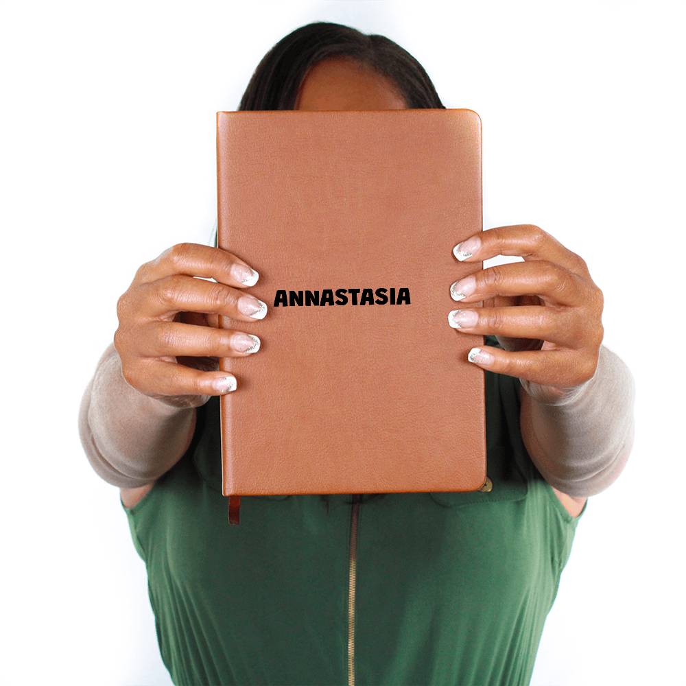 NAME PERSONALIZED VEGAN LEATHER JOURNAL
