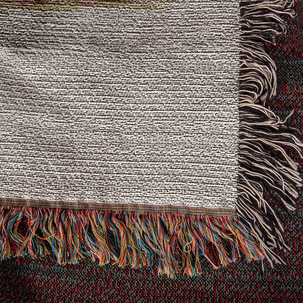 Personalized Cute Farm Animals Heirloom Woven Blanket (Portrait)