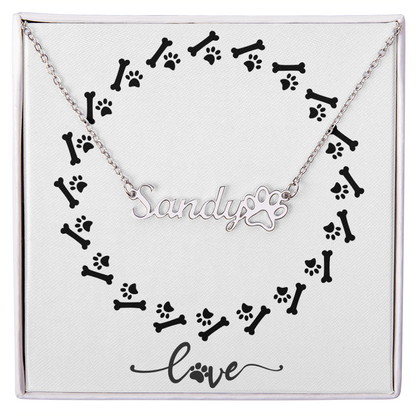 Personalized Beloved Pet Name Necklace