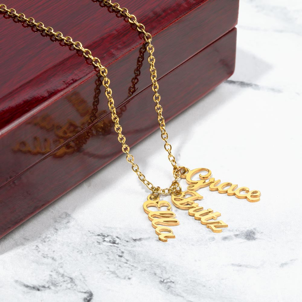 Multiple Name Personalized Name Necklace